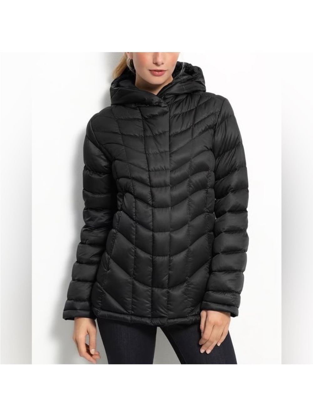 Patagonia Downtown Loft Jacket Women’s Small Black Goose Down Coat